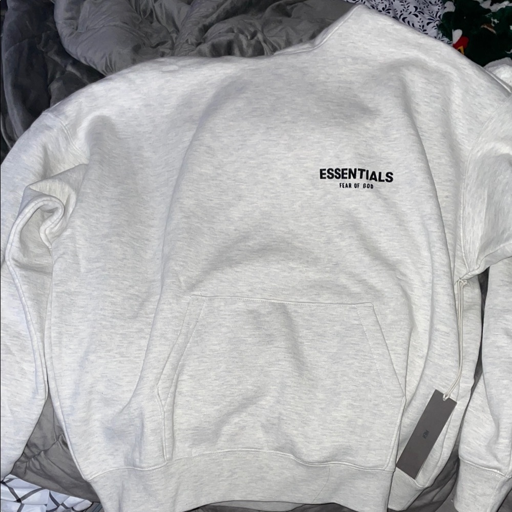 Essentials Fear of God Light Gray Sweatshirt